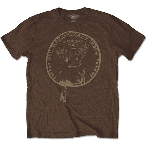 T-Shirt - Neil Young - '76 Tour Seal - Brown