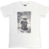 T-Shirt - Star Wars - The Mandalorian Grogu B&W - White