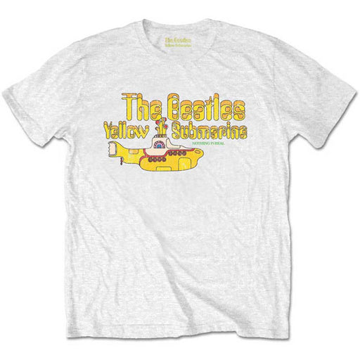 T-Shirt - Beatles (the) - Nothing Is Real - White