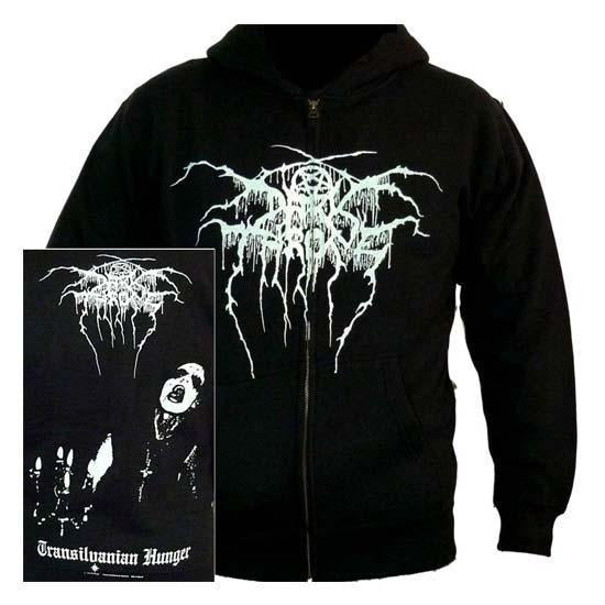 Hoodie - Darkthrone - Transylvanian Hunger (zip)-Metalomania