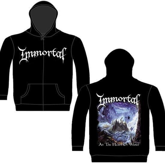 Hoodie - Immortal - At Heart of Winter - Zip-Metalomania