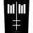 Back Patch - Marilyn Manson - Inverted Cross Logo-Metalomania