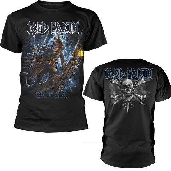 T-Shirt - Iced Earth - Black Flag-Metalomania