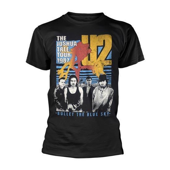 T-Shirt - U2 - Bullet in the Blue Sky - Black-Metalomania