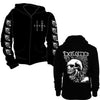 Hoodie - The Exploited - Mohican Skull - Zip-Metalomania