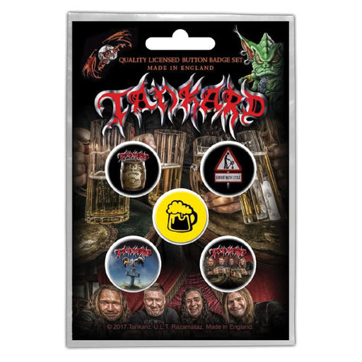 Button Badges - Tankard - One Foot In The Grave