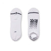 No-Show Liner Socks - AC/DC - Drop Shadow - White