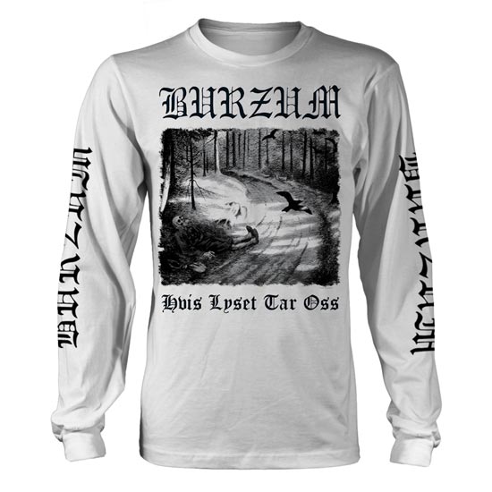 Long Sleeve Shirt - Burzum -  HVIS LYSET TAR OSS - White