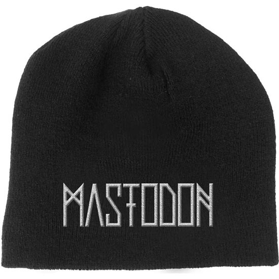 Beanie - Mastodon - Logo in white-Metalomania